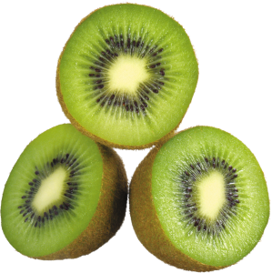 Green cutted kiwi PNG image-4027